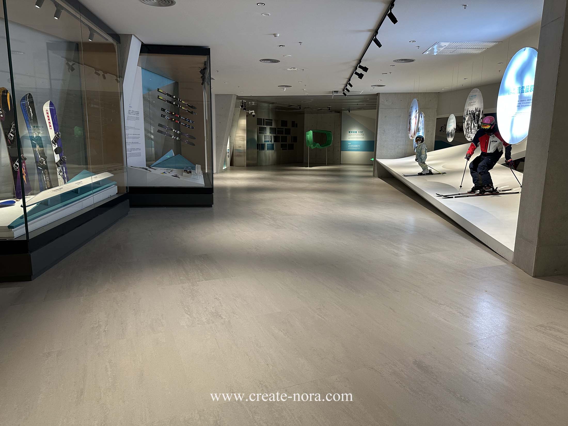 the photo of nora rubber flooring in winter sports Museum 8